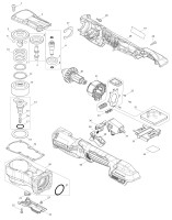 Makita DTL301Z LXT 18V Cordless Angle Impact Wrench Spare Parts